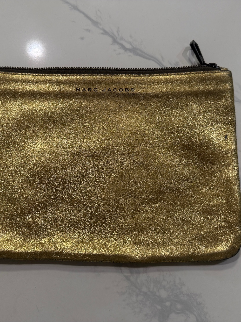 Marc Jacobs Gold Metallic Clutch